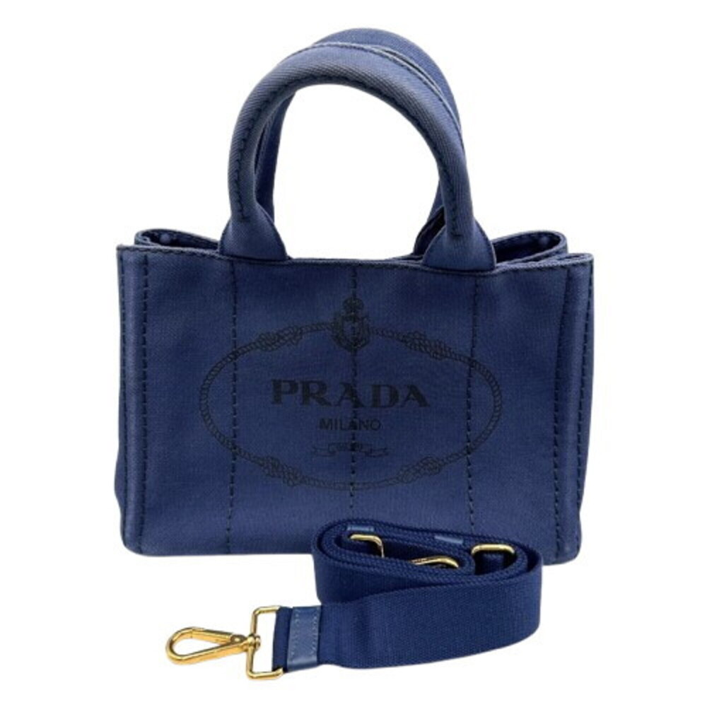 PRADA Canapa handbag 1BG439 Blue